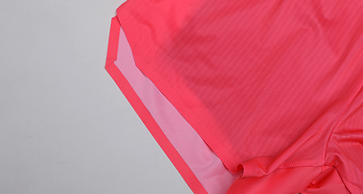 pink running shorts